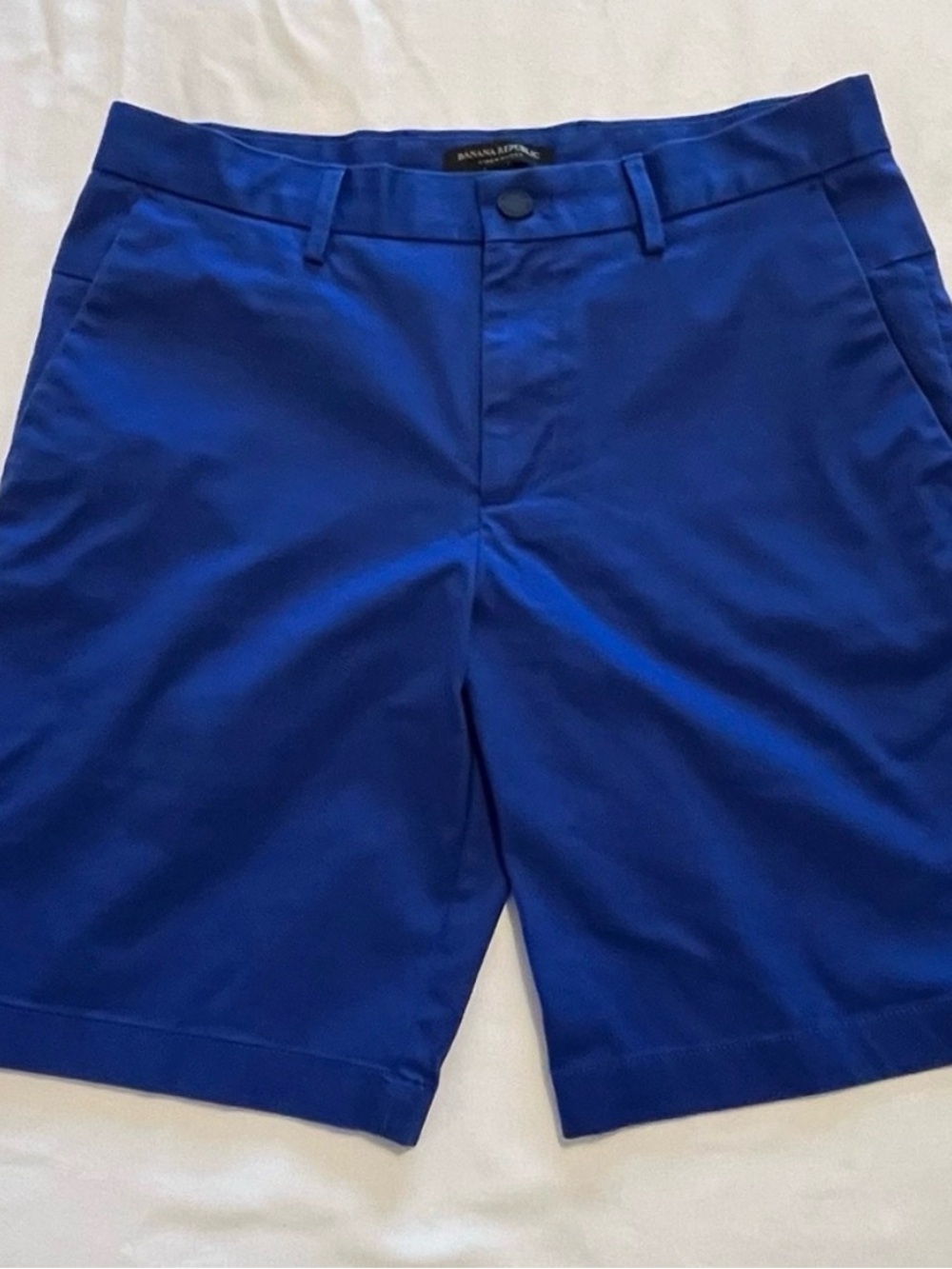 Banana Republic Men's Normcore True Blue Aiden Flat Front Shorts 33 NWOT